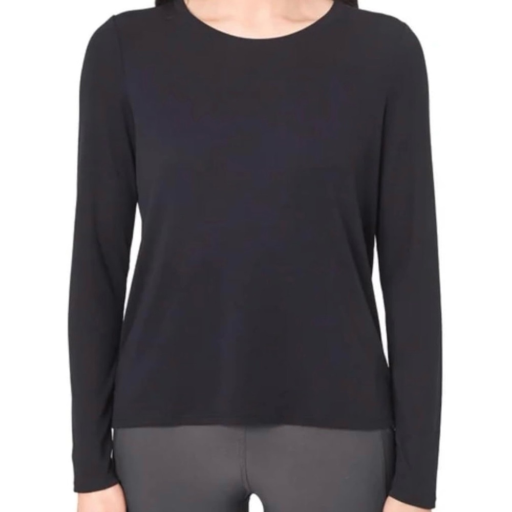 NWT Mondetta Women's Ribbed Long Sleeve Black
